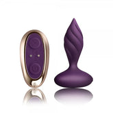 Rocks Off Petite Sensations Desire Remote Control Butt Plug Purple Butt Plugs